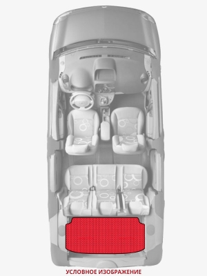 ЭВА коврики «Queen Lux» багажник для Daewoo Musso